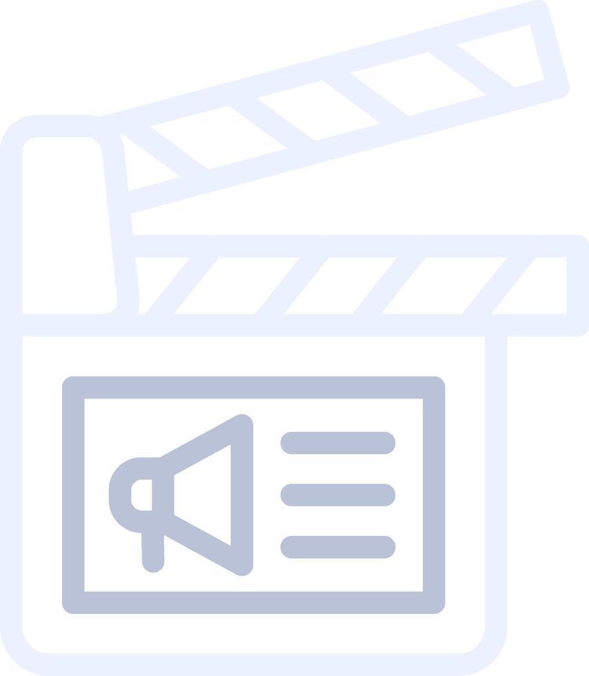 Cinema Ad Creative Icon Design vector