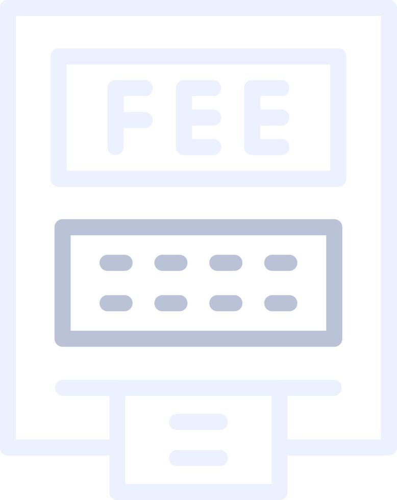 ATM Fees Creative Icon Design vector