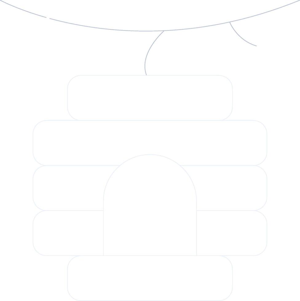 Bee Hive Creative Icon Design vector