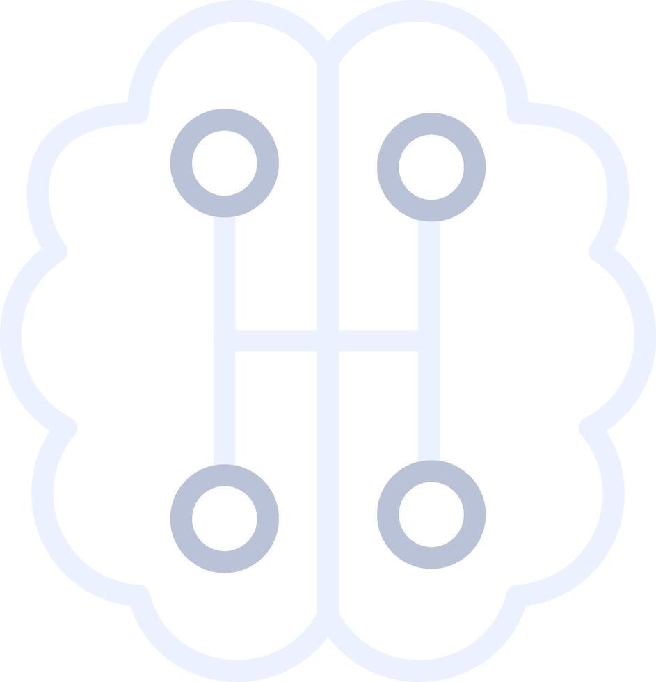 Humanoid Robot Creative Icon Design vector