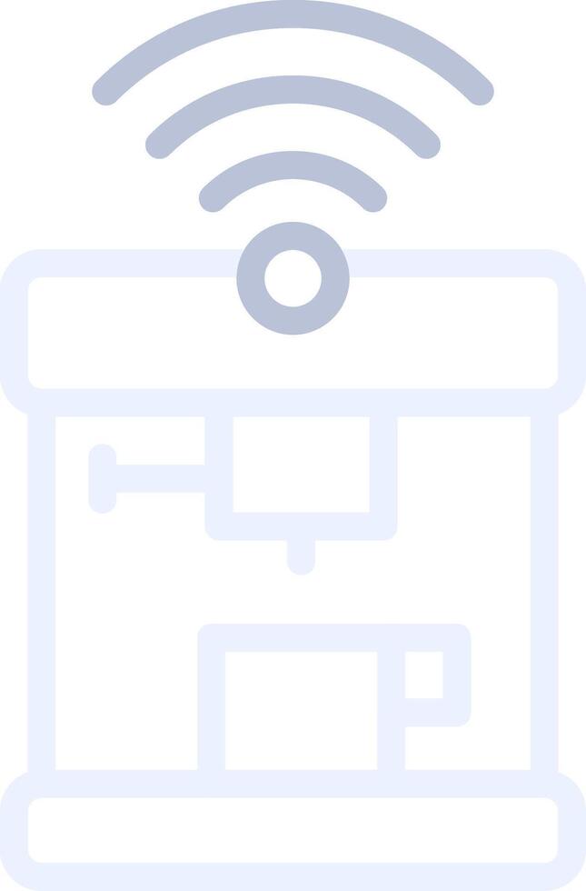 Smart Coffee Machine Creative Icon Design vector