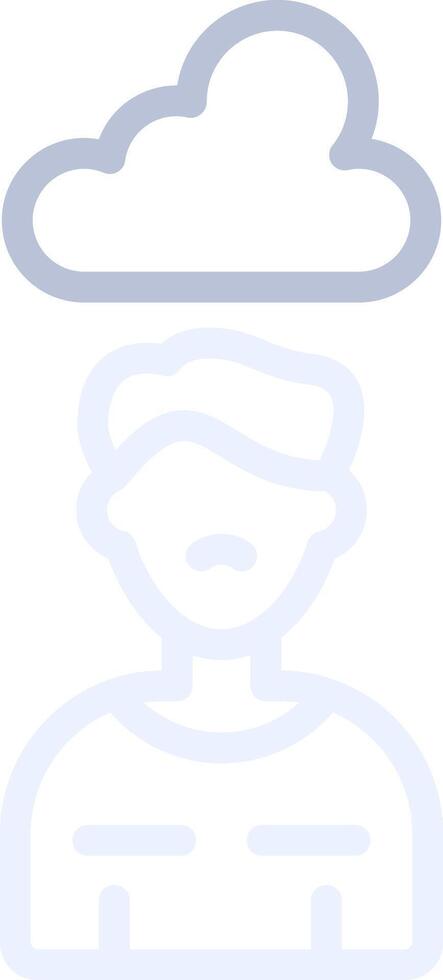 Sad Creative Icon Design vector