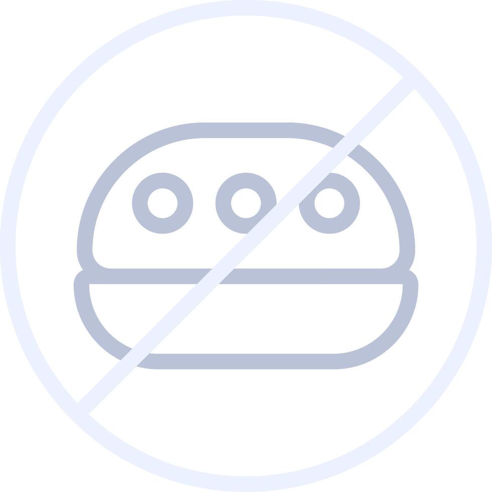 No Food Creative Icon Design vector