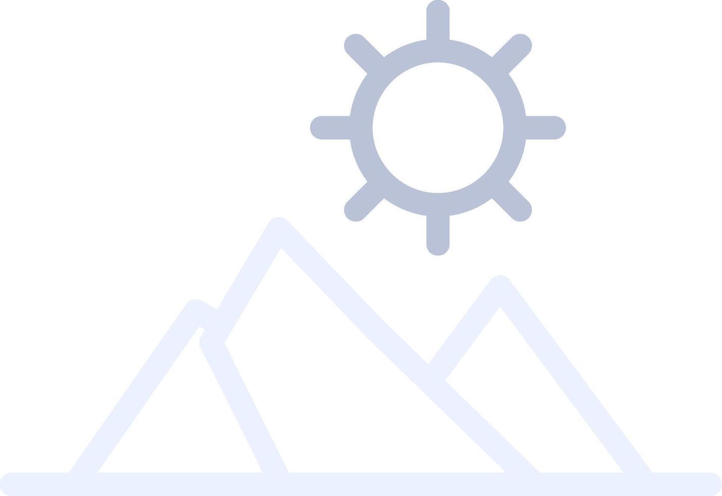 Mountains Creative Icon Design vector