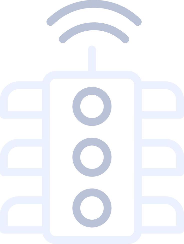 Smart Traffic Light Creative Icon Design vector