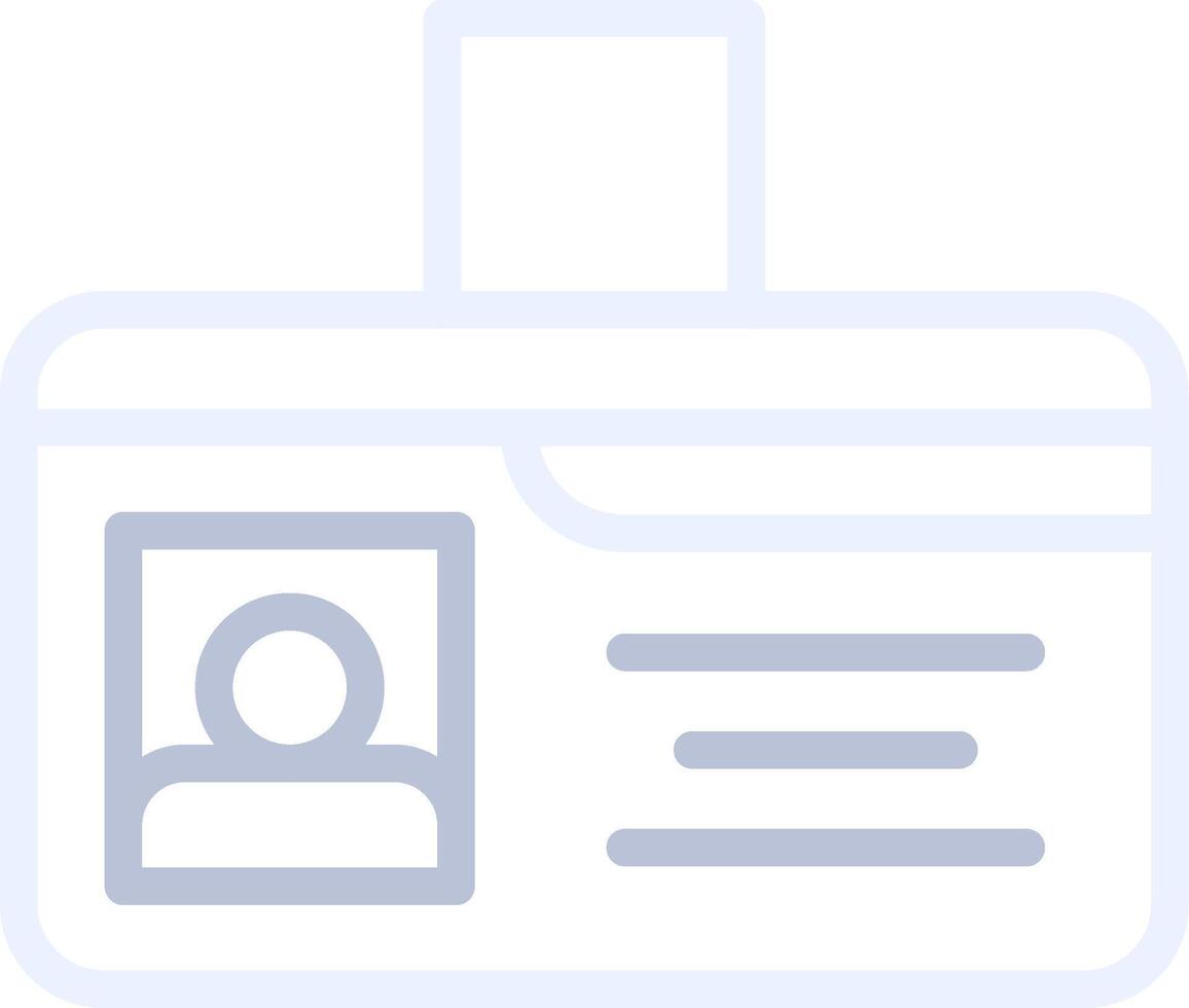Identification Card Creative Icon Design vector