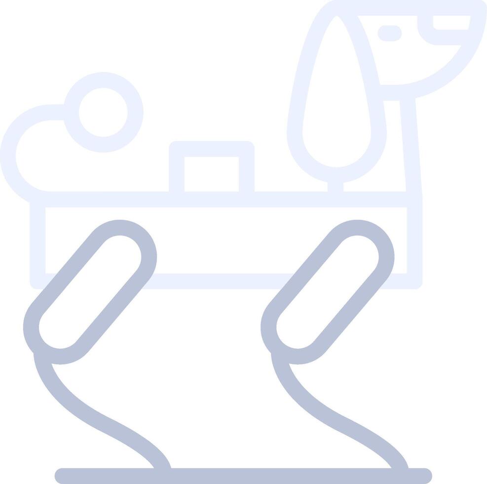 Robot Dog Creative Icon Design vector