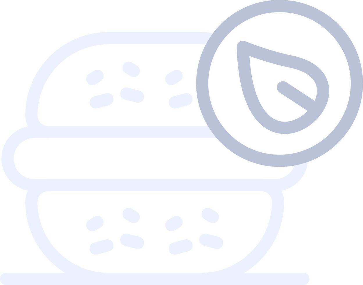 Vegan Burger Creative Icon Design vector