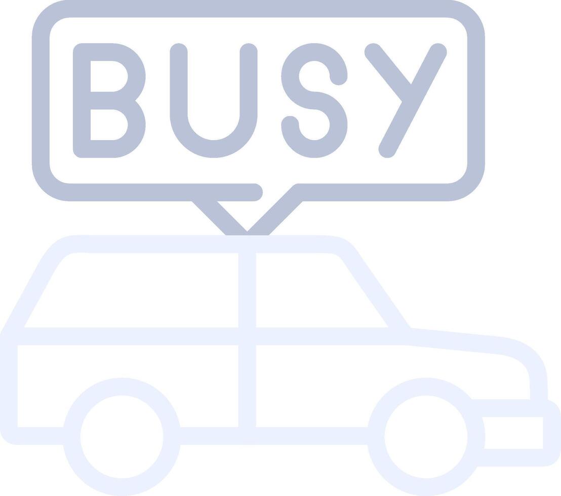 Busy Taxi Creative Icon Design vector