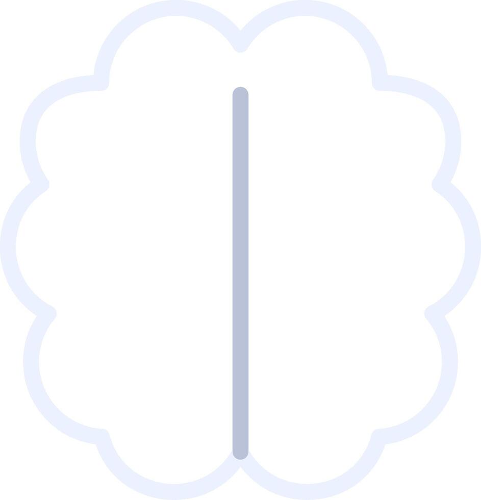 Human Brain Creative Icon Design vector