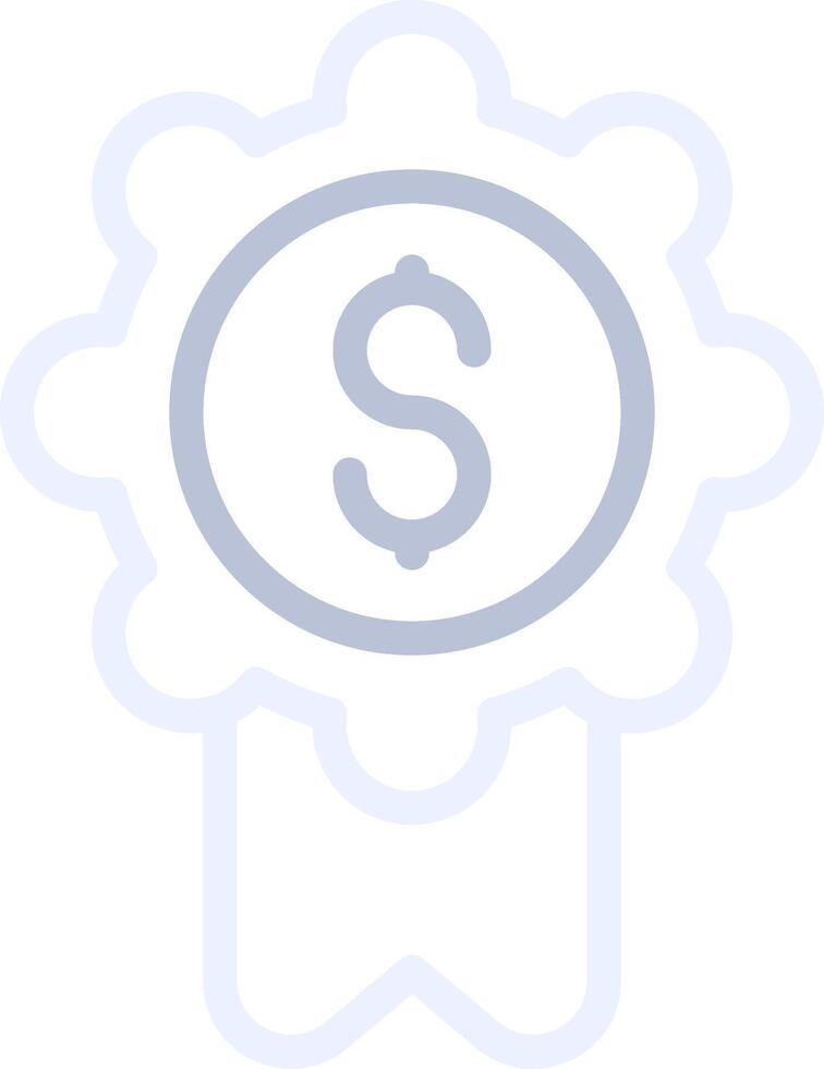 Badge-Dollar Creative Icon Design vector