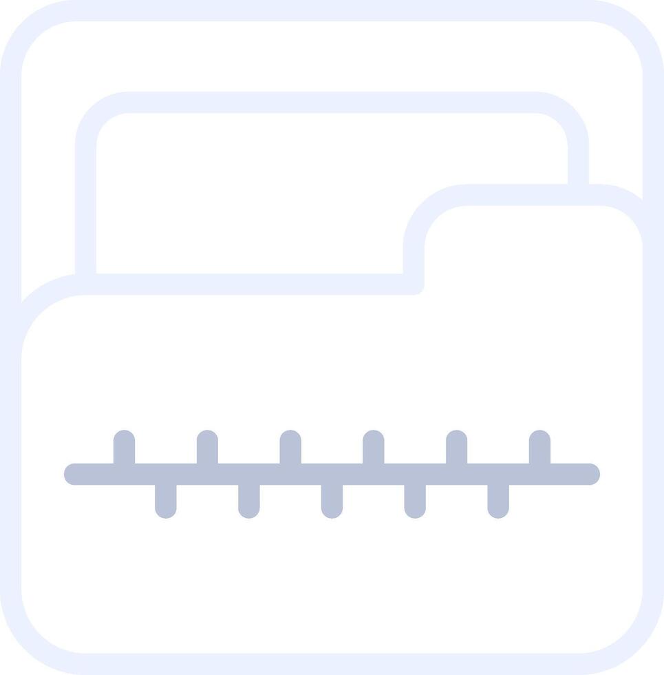 Zip Folder Creative Icon Design vector