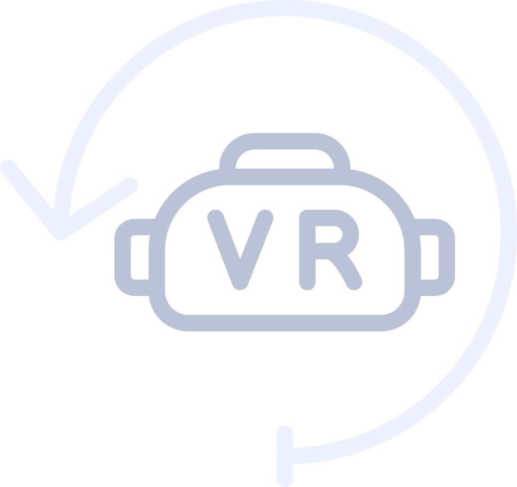 Virtual Reality Creative Icon Design vector