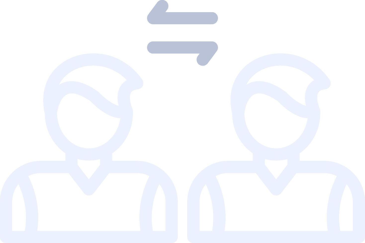 Social Distancing Creative Icon Design vector