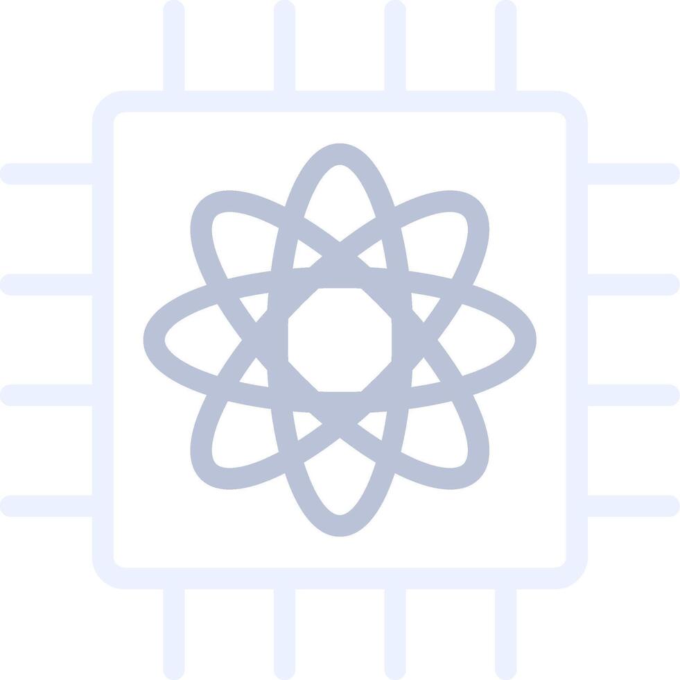 Quantum Computer Creative Icon Design vector