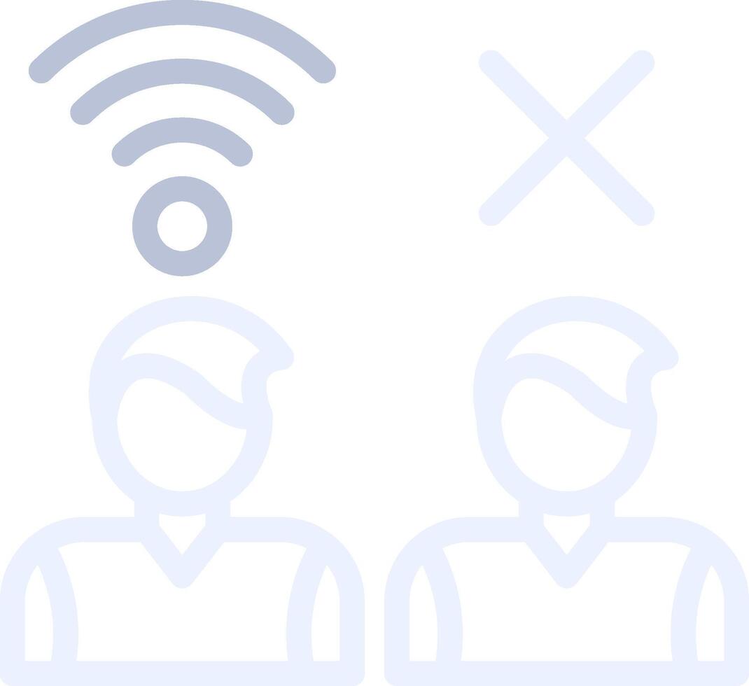 Digital Divide Creative Icon Design vector
