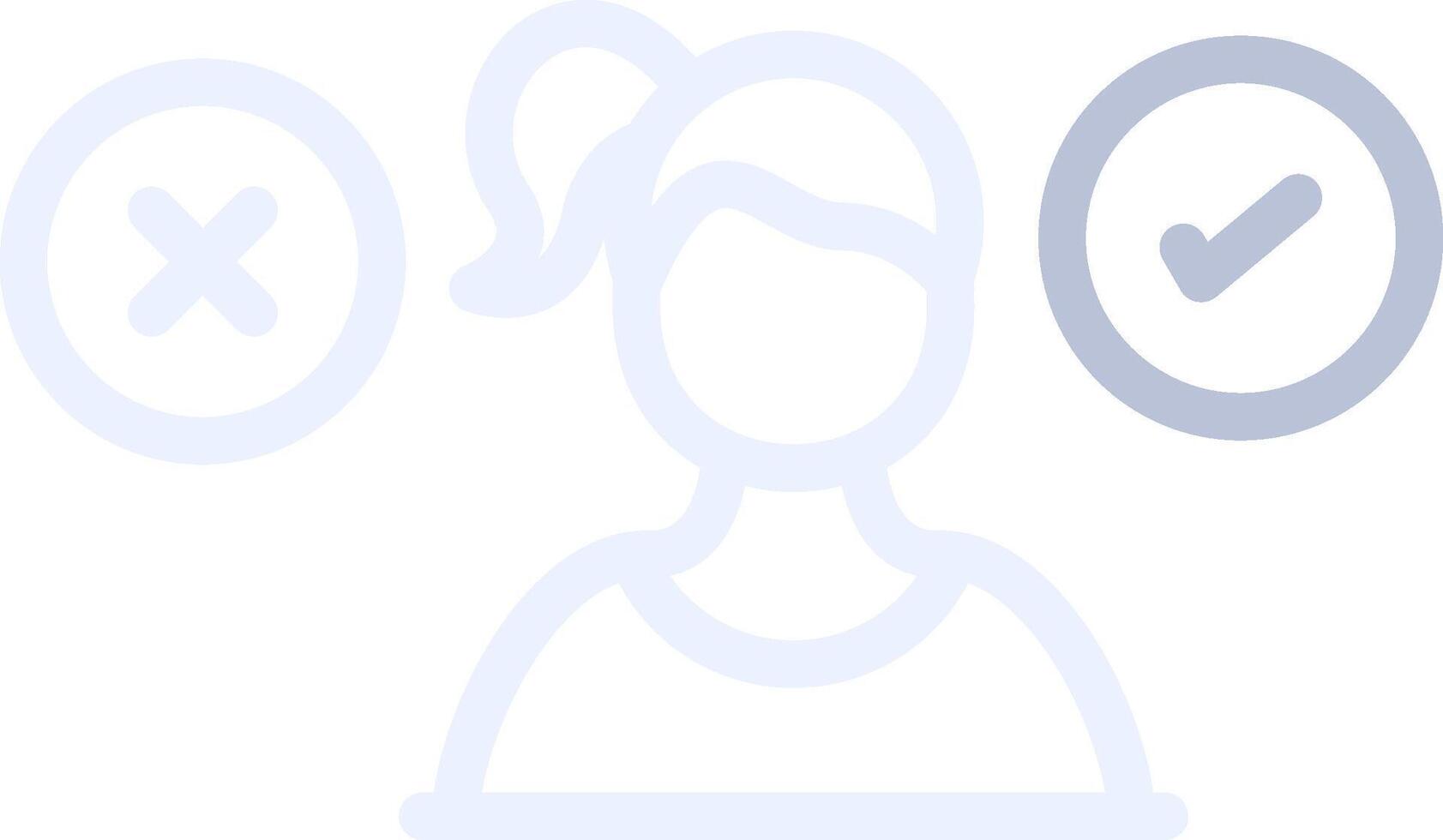 Conflicting Thoughts Creative Icon Design vector