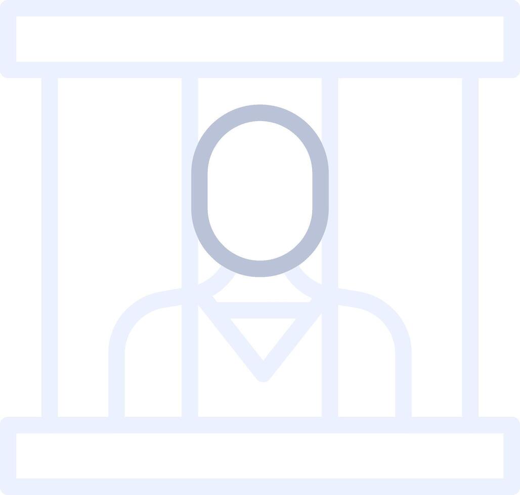 Prisoner Creative Icon Design vector