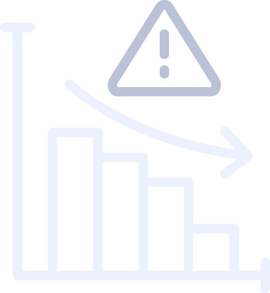 Market Risk Creative Icon Design vector