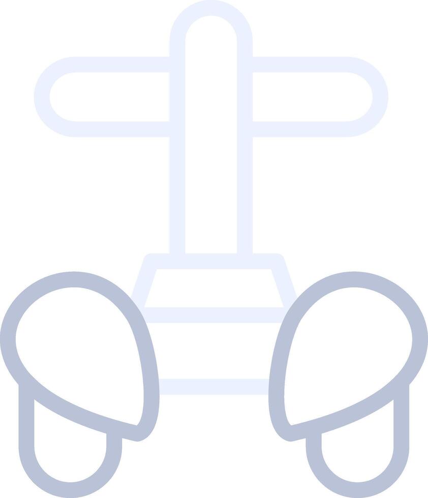 Police Segway Creative Icon Design vector