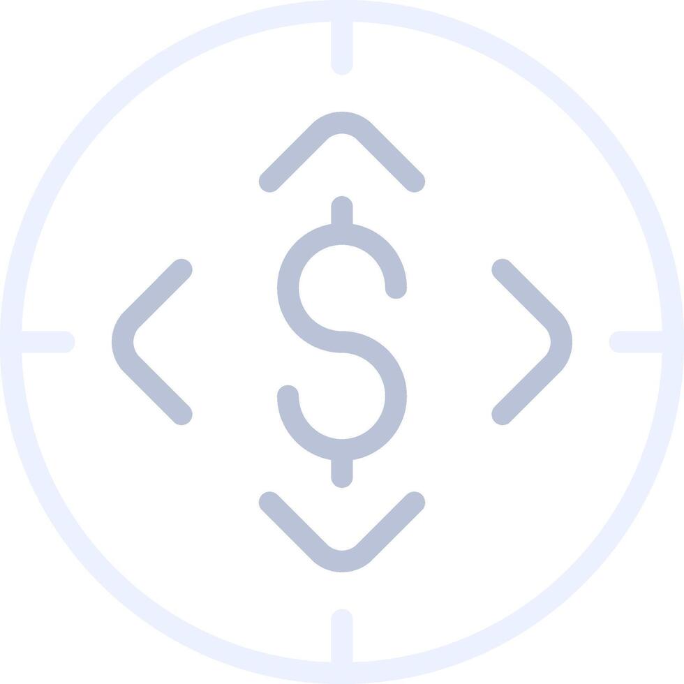 Funding Goal Creative Icon Design vector