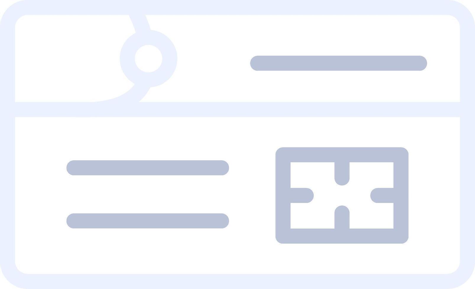 Debit Card Creative Icon Design vector