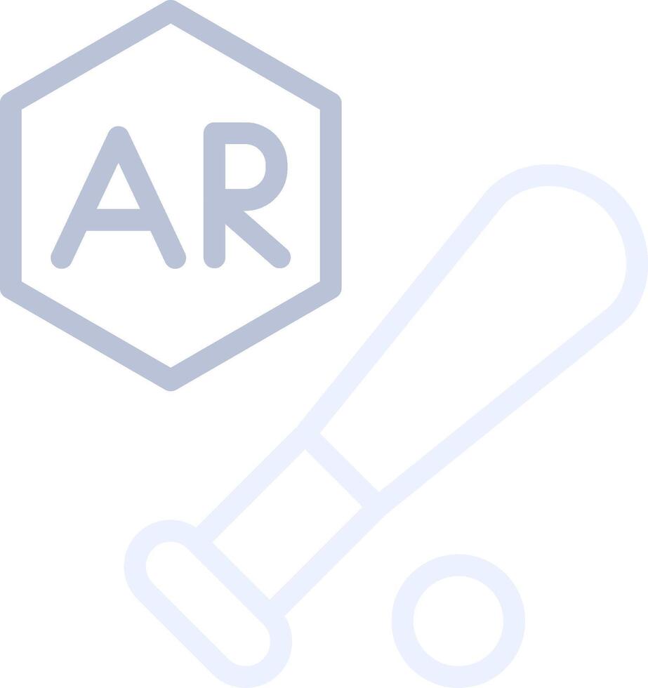 Ar Baseball Creative Icon Design vector