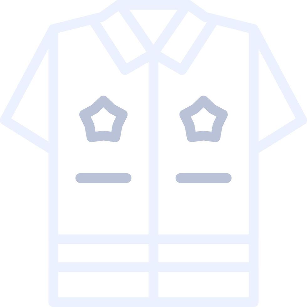 Police Uniform Creative Icon Design vector