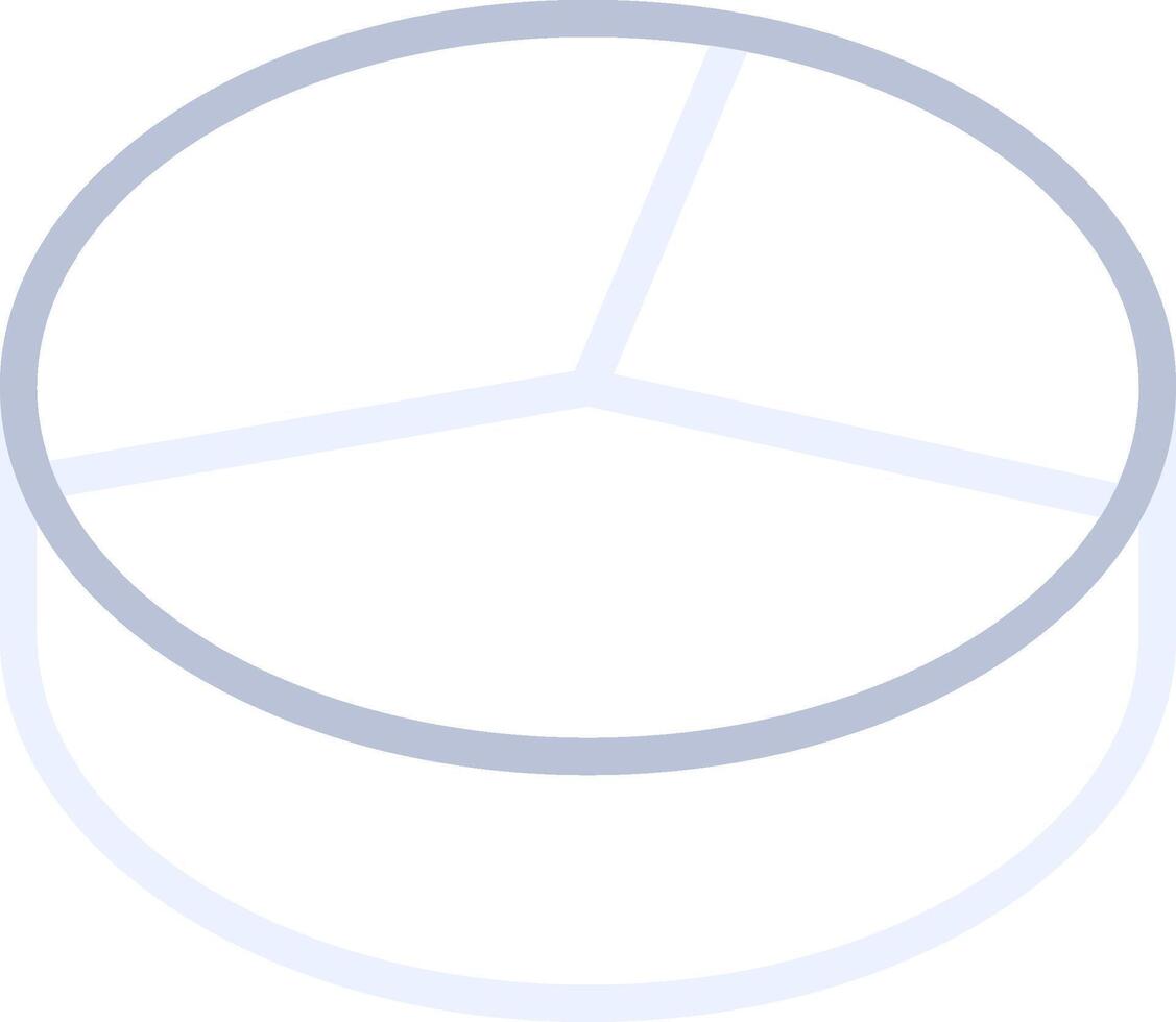 3D Pie Creative Icon Design vector