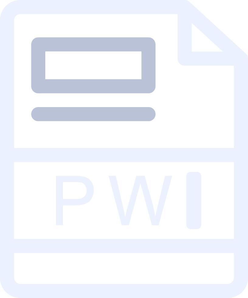 PWI Creative Icon Design vector