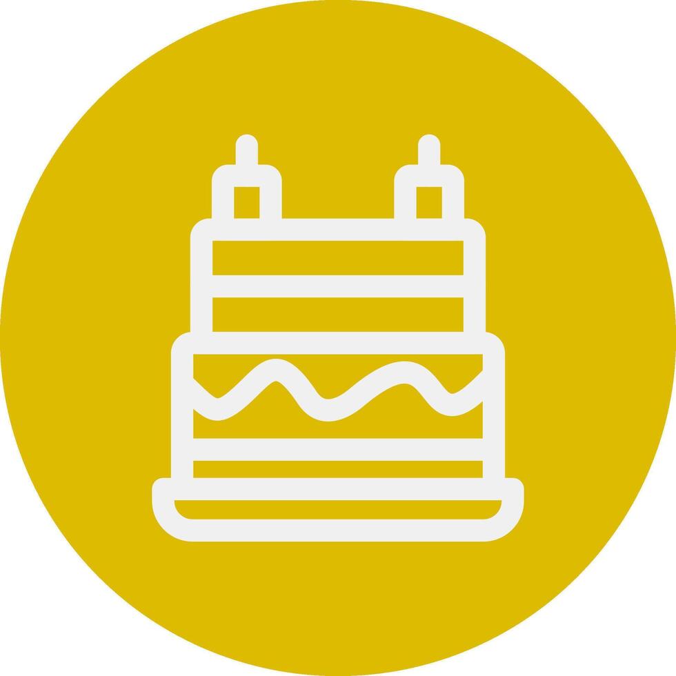 Birthday Cake Creative Icon Design vector