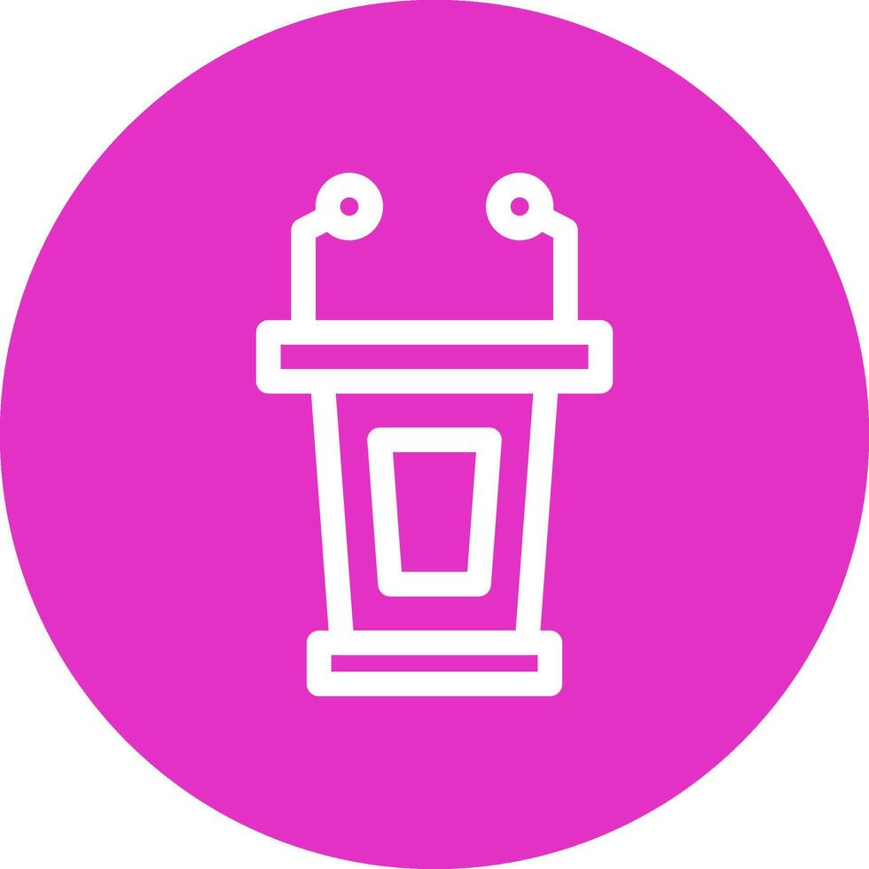 Lectern Creative Icon Design vector