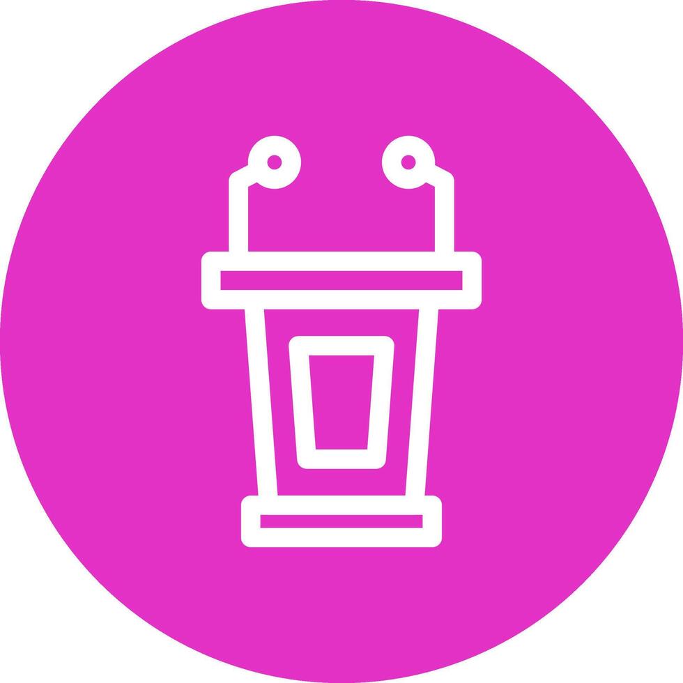 Lectern Creative Icon Design vector