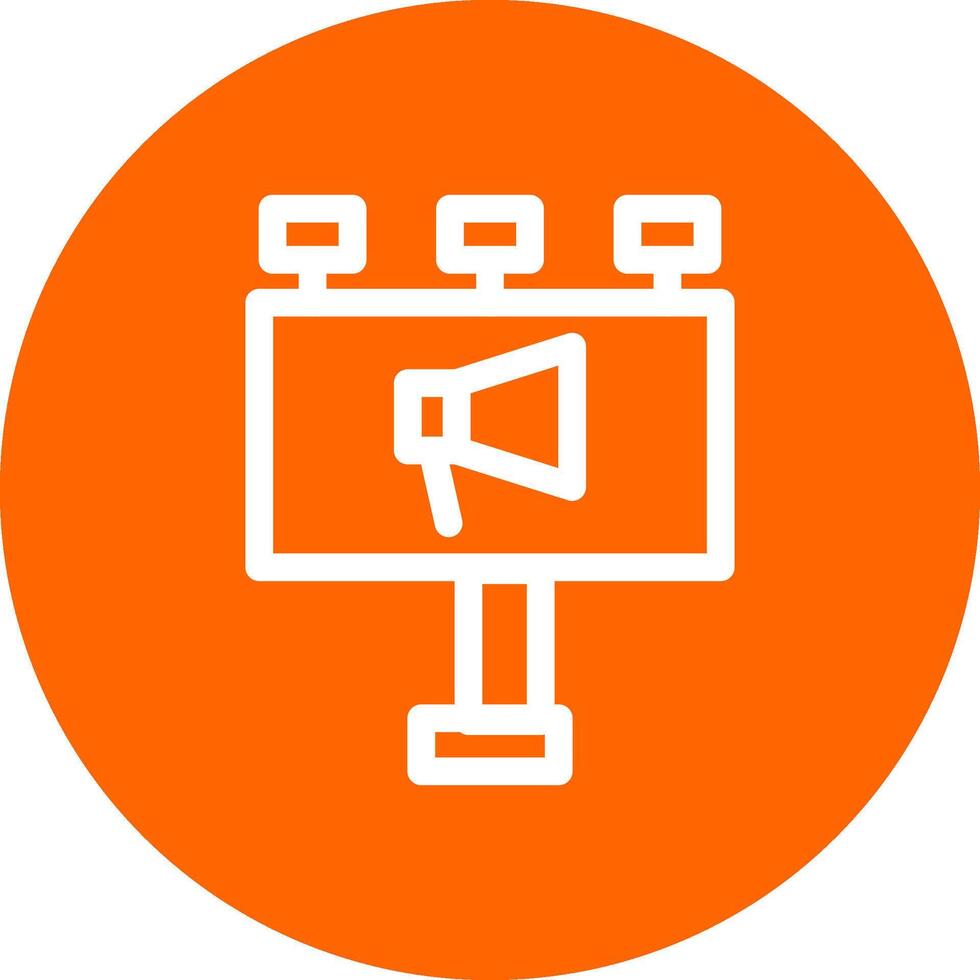 Billboard Creative Icon Design vector