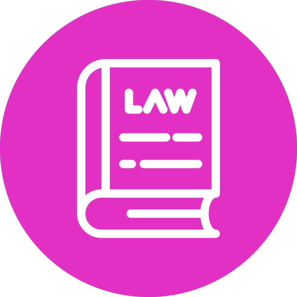 Law Book Creative Icon Design vector