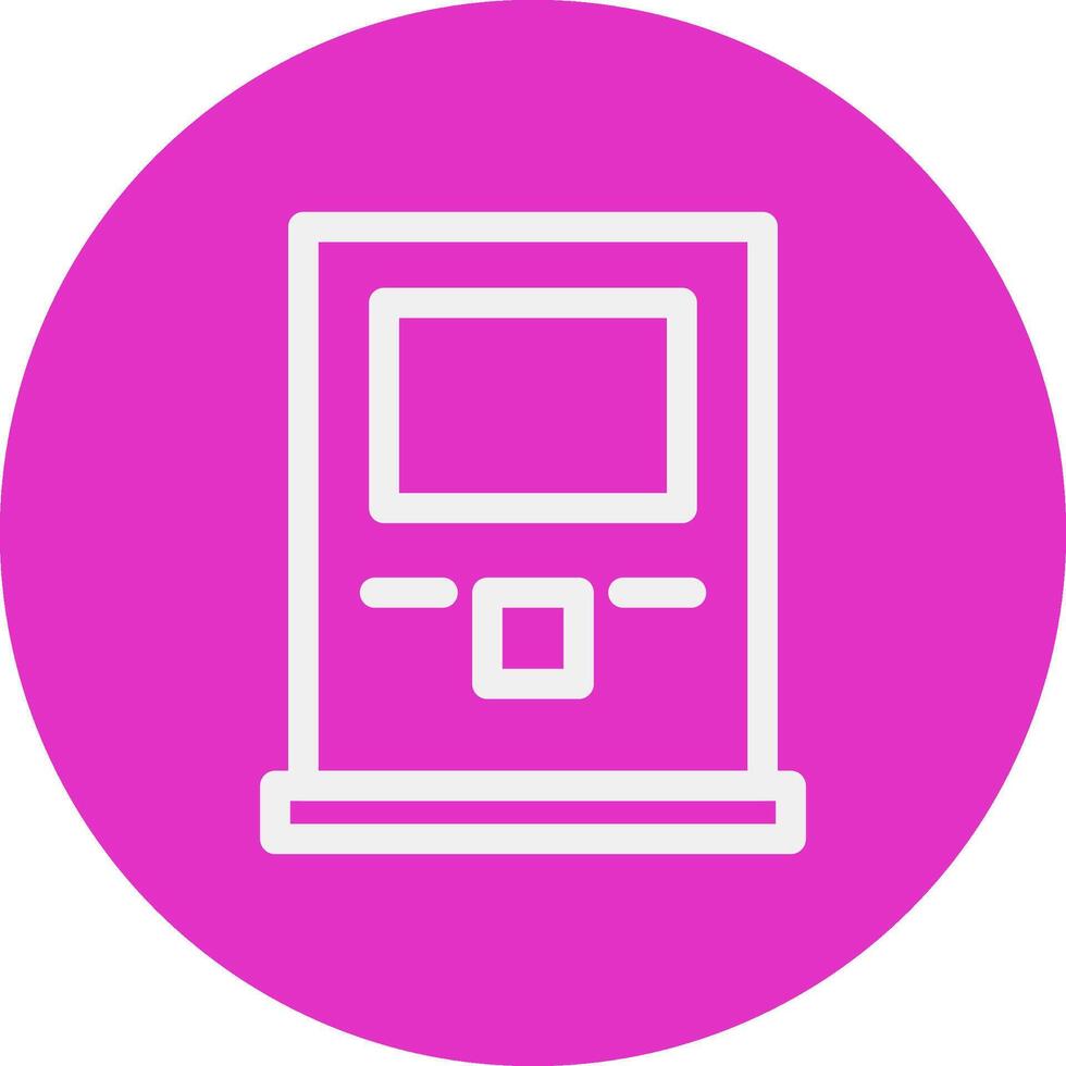 Atm Machine Creative Icon Design vector