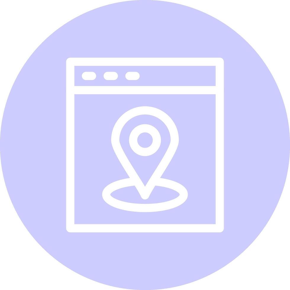 Web Location Creative Icon Design vector