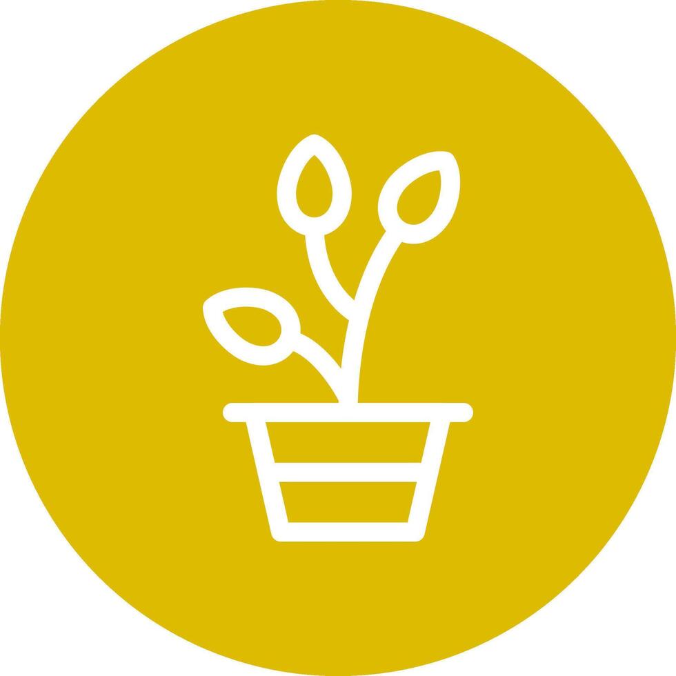 diseño de icono creativo de planta vector