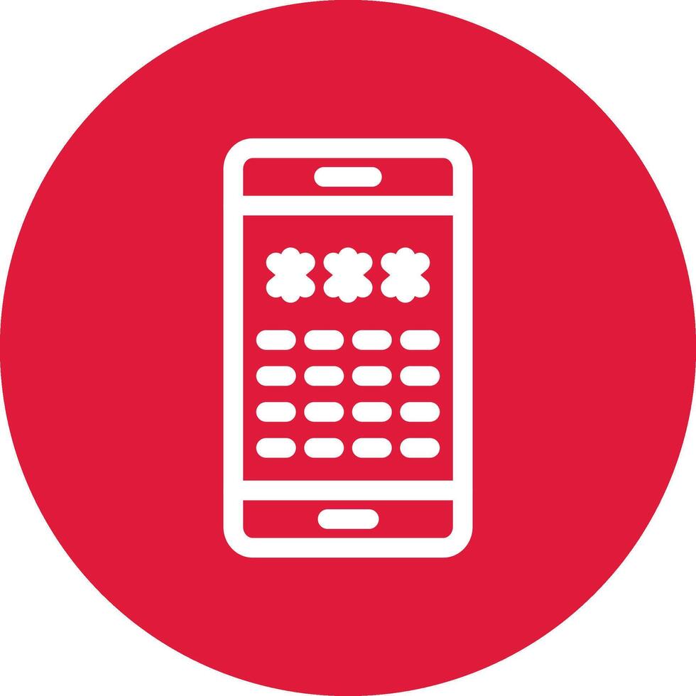 Pin Code Creative Icon Design vector