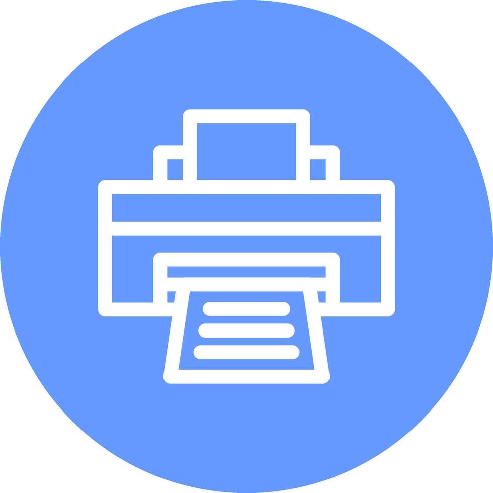 Printer Creative Icon Design vector