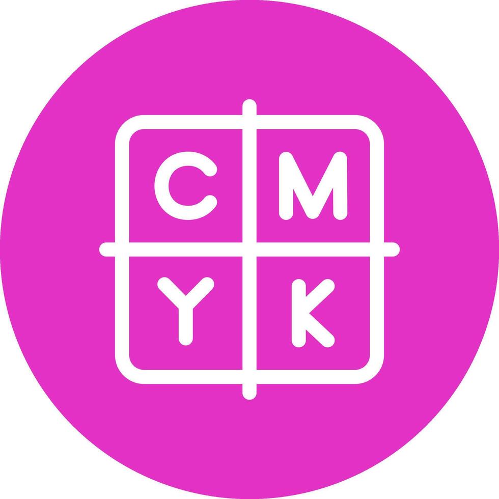 CMYK Creative Icon Design vector