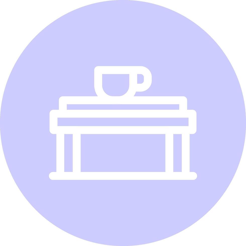 Coffee Table Creative Icon Design vector