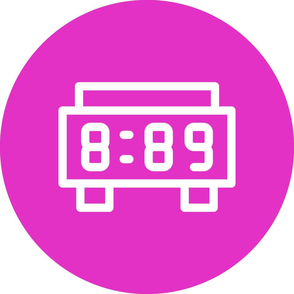 Digital Clock Creative Icon Design vector