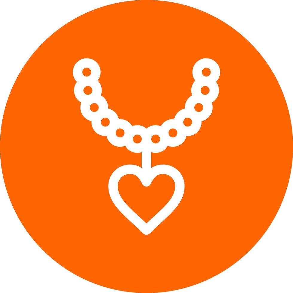 Pearl Necklace Creative Icon Design vector