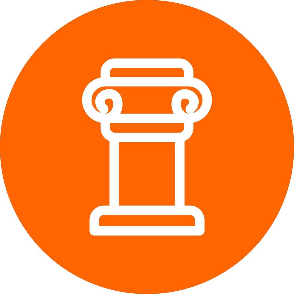 Pillar Creative Icon Design vector