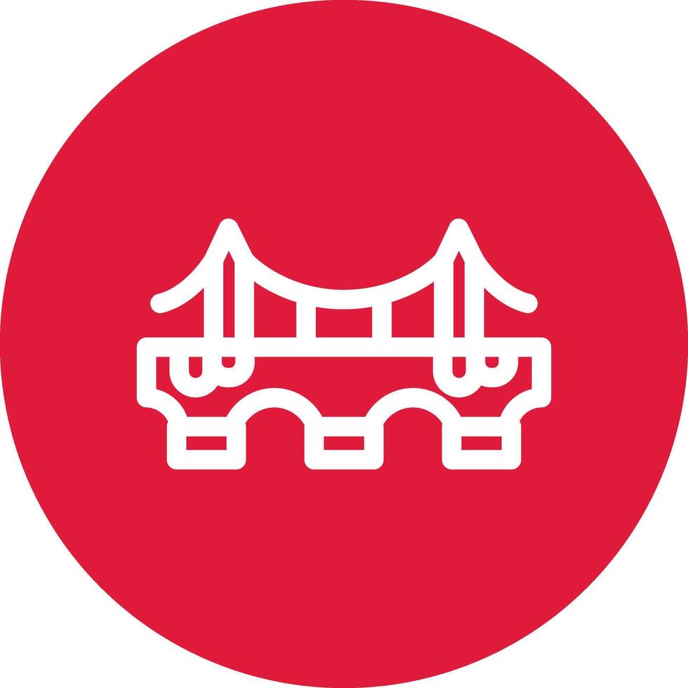 Bridge Creative Icon Design vector