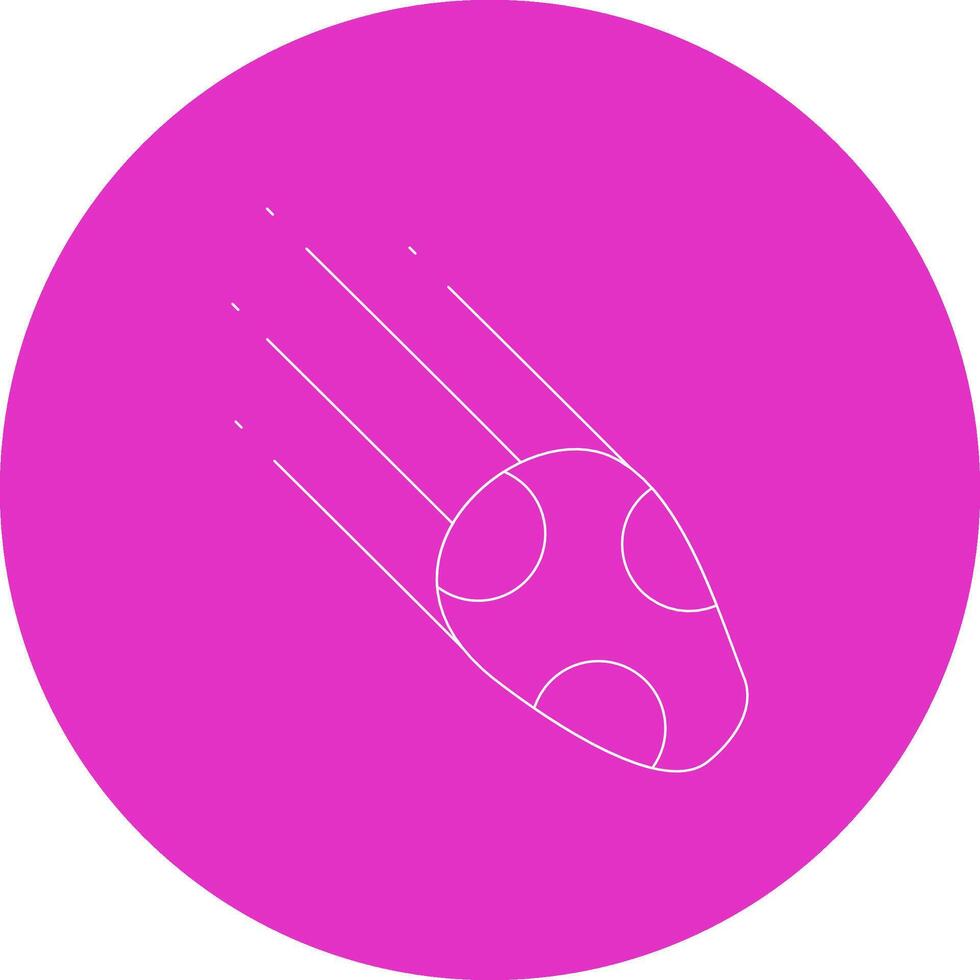 Comet Creative Icon Design vector