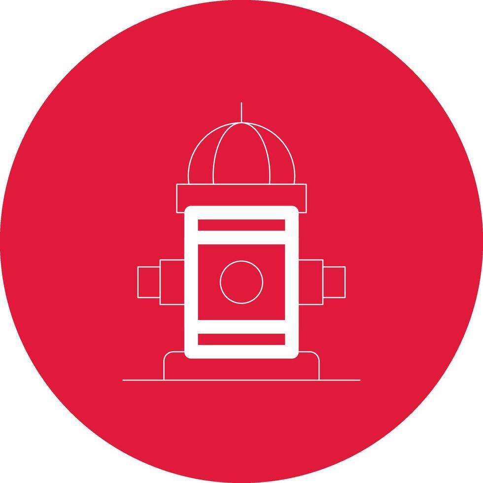 Fire Hydrant Creative Icon Design vector