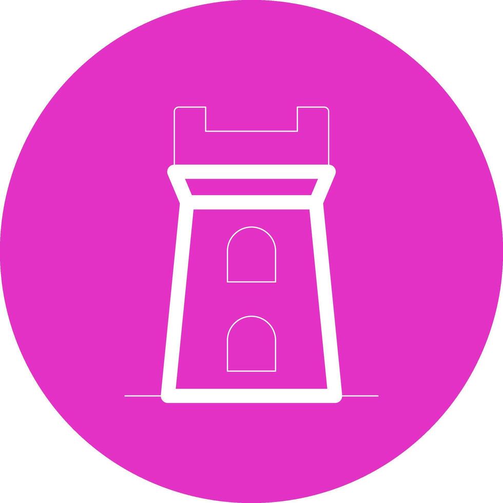 diseño de icono creativo de torre vector