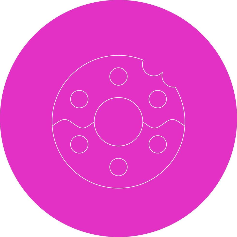 diseño de icono creativo de donut vector